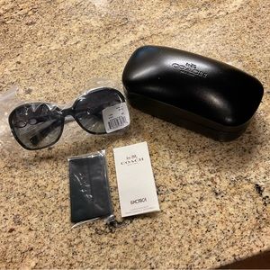 NWT Coach HC8145 54mm Women's Sunglasses - Black